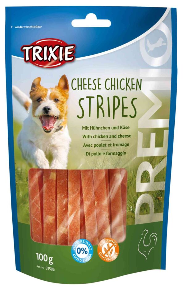 Ласощі Trixie Premio Chicken Cheese Stripes для собак курка та сир, 100 г