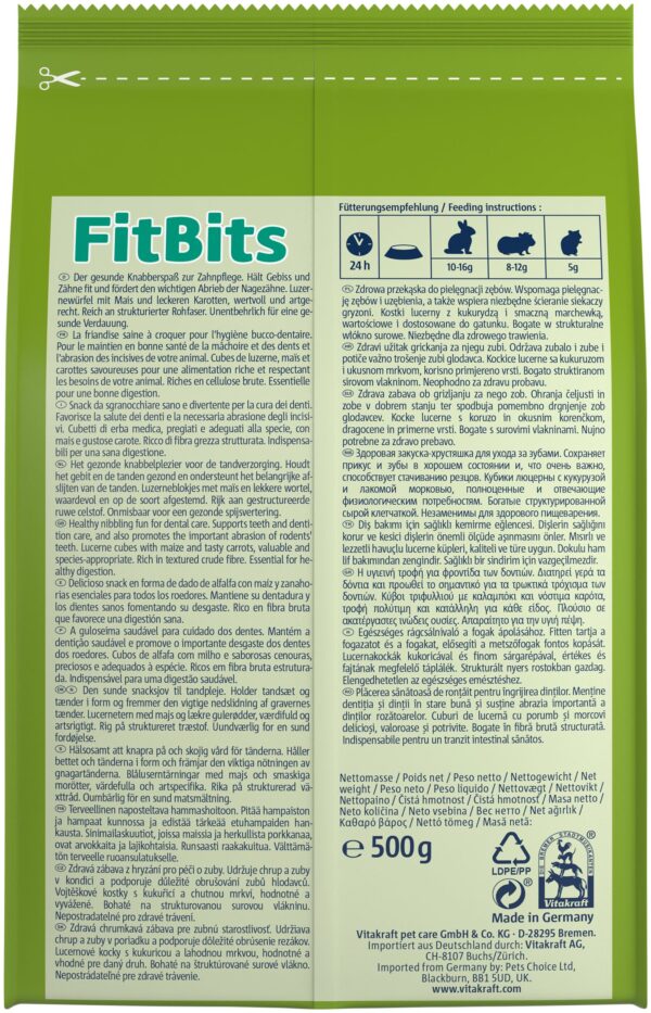 Ласощі Vitakraft FitBits для кроликів заточка зубів, 500 г - Image 3