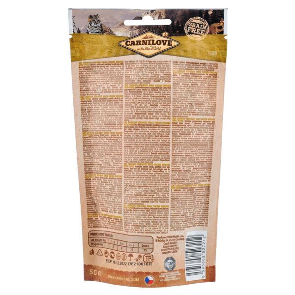 Ласощі Carnilove Cat Semi Moist Snack для котів, курка та тимьян, 50 г - Image 2