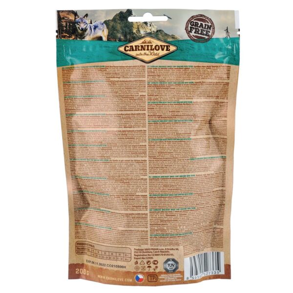 Ласощі Carnilove Dog Semi Moist для собак, короп та чебрець, 200 г - Image 2