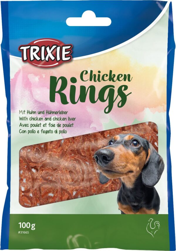 Кільце Trixie Chicken Rings жувальне для собак, з куркою, 100 г