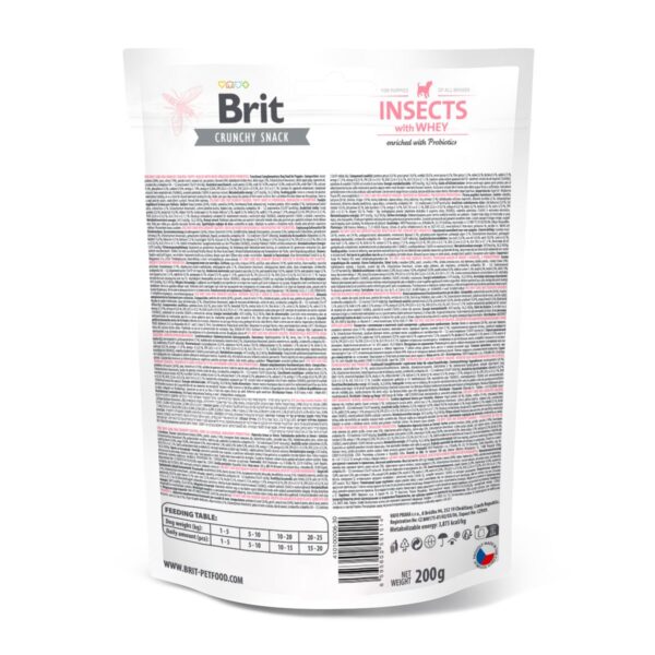 Ласощі для цуценят Brit Care Dog Crunchy Cracker Puppy Insects для росту, комахи, сироватка і пробіотики, 200 г - Image 3