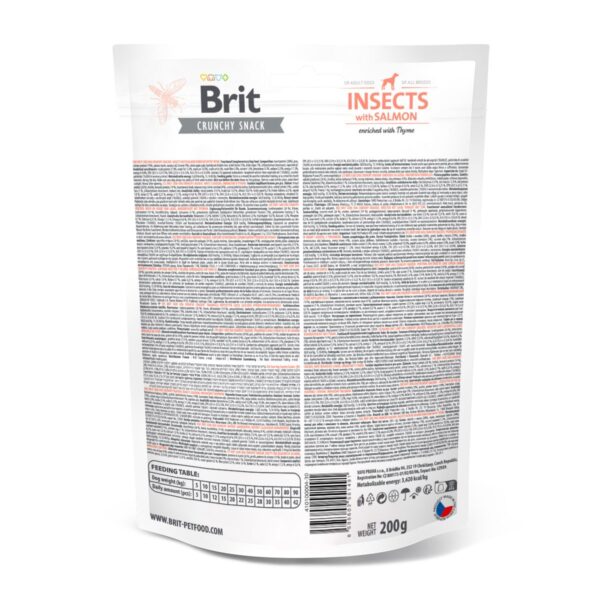 Ласощі для собак Brit Care Dog Crunchy Cracker Insects для чутливого травлення, комахи, лосось і чебрець, 200 г - Image 3
