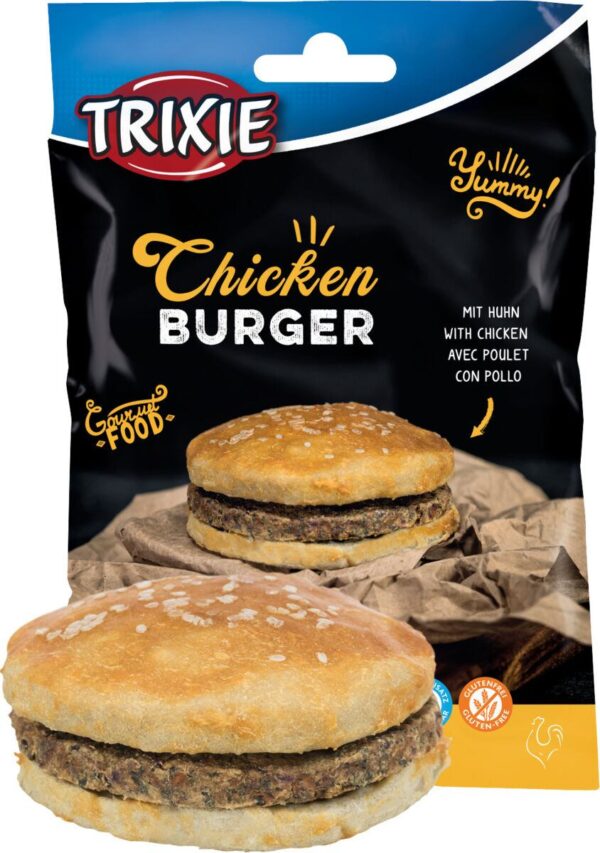 Ласощі Trixie Chicken Burger для собак, з куркою, 9 см, 140 г