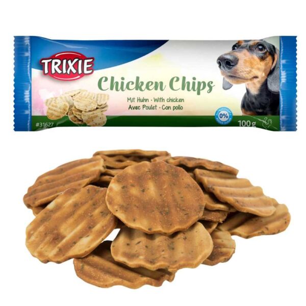Ласощі Trixie Chicken Chips для собак, зі смаком курки, d 4 см, 100 г - Image 3