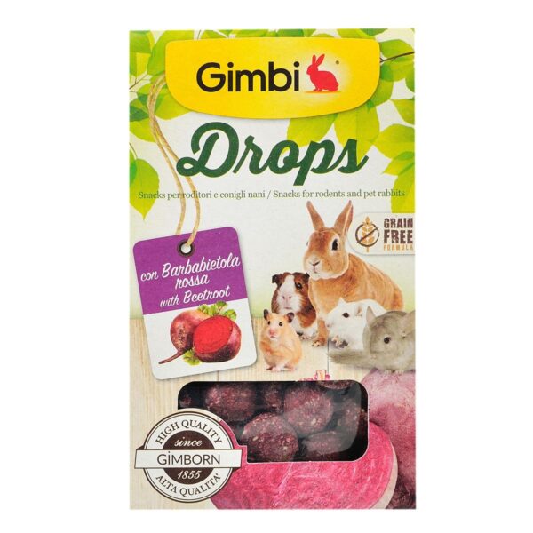 Ласощі GimBi для гризунів, дропси з буряком, 50 г - Image 3