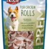 Ласощі Trixie Premio Chicken & Pollock Rolls для собак, роли курка/риба, 75 г