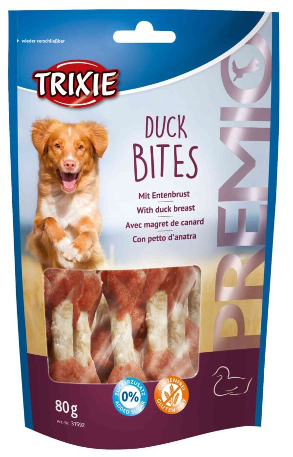 Ласощі Trixie Premio Duck Bites для собак, з качкою, 80 г