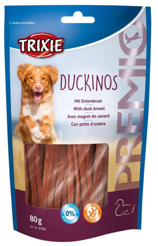Ласощі Trixie Premio Duckinos для собак, з качкою, 80 г