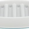 Миска Trixie Повільне годування для котів, 21х14 см, 250 мл (сіра)