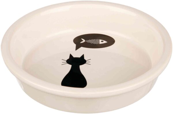 Миска Trixie для котів керамічна, 13 см, 250 мл (біла)