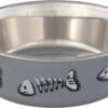 Миска Trixie для котів на гумовій основі, металева з пластиковим покриттям, 12 см, 250 мл - Image 3