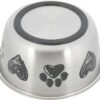 Миска Trixie для собак, на гумовій основі з малюнком, 2 л, d:20 см (метал) - Image 2