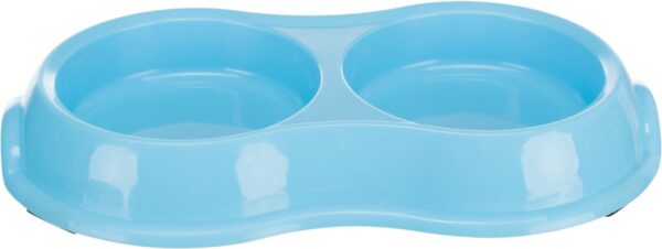 Миска Trixie для собак, подвійна, 2х200 л, d:11 см, 26х4х14 см (пластик) - Image 2