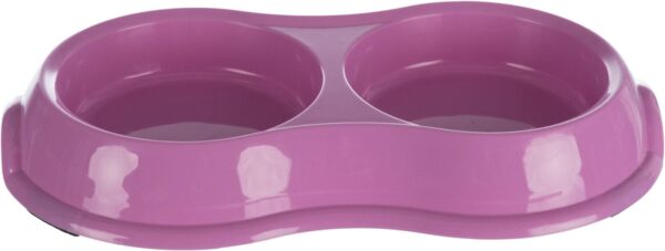 Миска Trixie для собак, подвійна, 2х200 л, d:11 см, 26х4х14 см (пластик) - Image 4