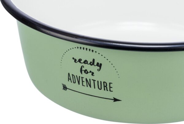 Миска Trixie Adventure для собак, зелена, 1.9 л, d:21 см (емаль/метал) - Image 3