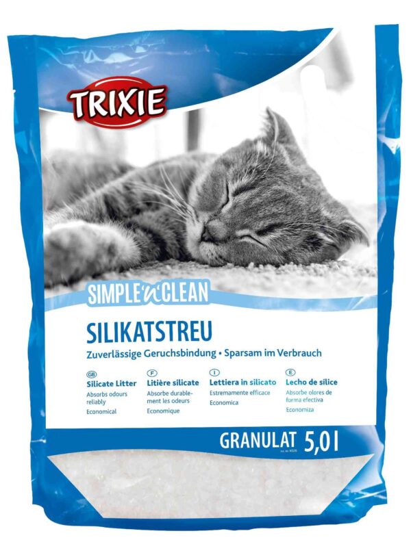 Наповнювач Trixie Simple&Clean для котів сілікагелевий