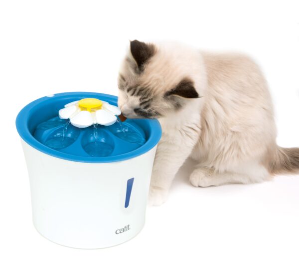 Поїлка-фонтан Catit Led Flower Fountain для котів, з підсвіткою, 3 л (пластик) - Image 13