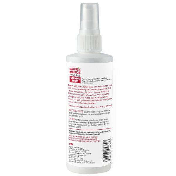 Спрей 8in1 NM JFC Calming Spray для котів заспокійливий, 236 мл - Image 2
