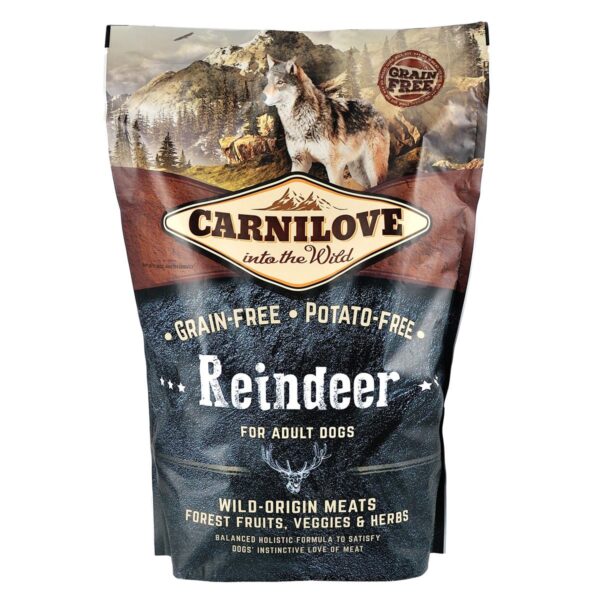 Сухий корм Carnilove Raindeer для дорослих собак всіх порід, оленина та кабан, 1,5 кг - Image 3