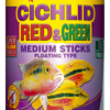 Сухий корм Tropical Cichlid Red & Green Medium Sticks для всіх цихлід, 360 г (палички)