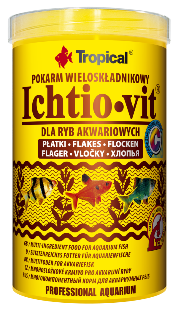 Сухий корм Tropical Ichtio-Vit для всіх акваріумних риб, 120 г (пластівці)