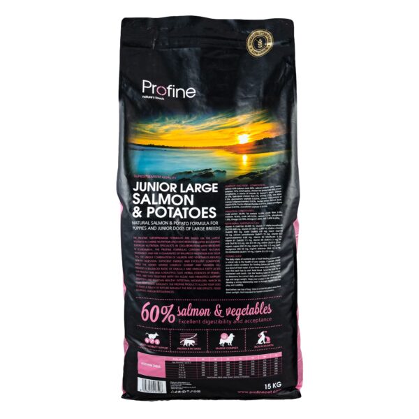 Сухий корм Profine Junior Large для цуценят та юніорів великих порід з лососем та картоплею, 15 кг - Image 4