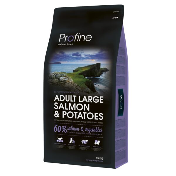 Сухий корм Profine Adult Large для дорослих собак великих порід з лососем та картоплею, 15 кг