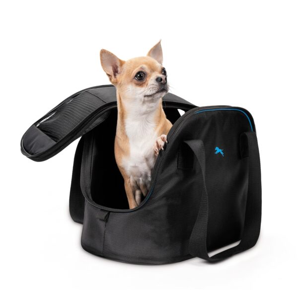 Сумка-переноска Pet Fashion «Remy» для собак та котів, 40x28x21 см, чорна - Image 3