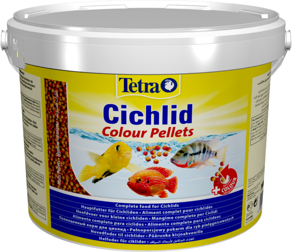 Корм Tetra Cichlid Colour для всіх цихлід, для яскравості забарвлення, 10 л (гранули) - Image 2