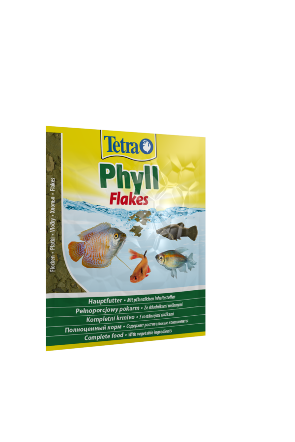 Корм Tetra Phyll Flakes для травоїдних рибок, 12 г (пластівці) - Image 2