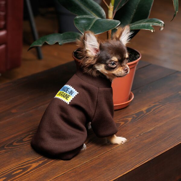 Толстовка Pet Fashion Made in Ukraine для собак, шоколадний - Image 3