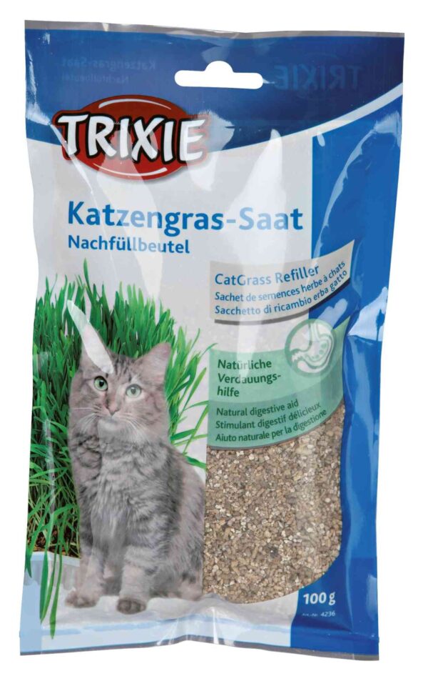 Трава Trixie для котів насіння ячменю, пакет, 100 г