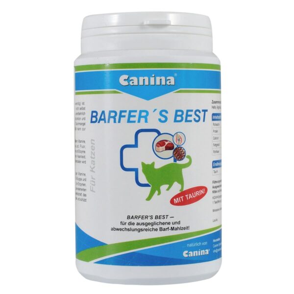 Вітамінно-мінеральний комплекс Canina Barfers Best для котів яких годують натуральнм кормом, 180 г