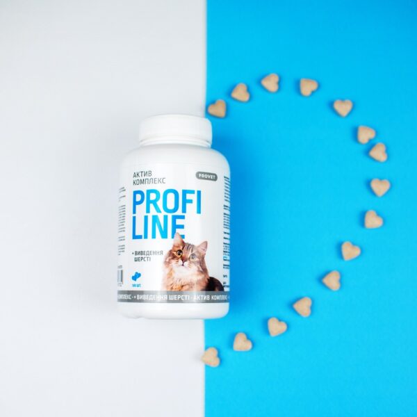 Вітаміни Provet Profiline для котів, Актив Комплекс + виведення шерсті, 180 таб. - Image 3