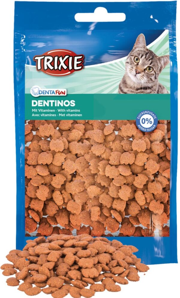 Вітамінізовані ласощі Trixie Denta Fun Dentinos для котів для зубів, 50 г - Image 2