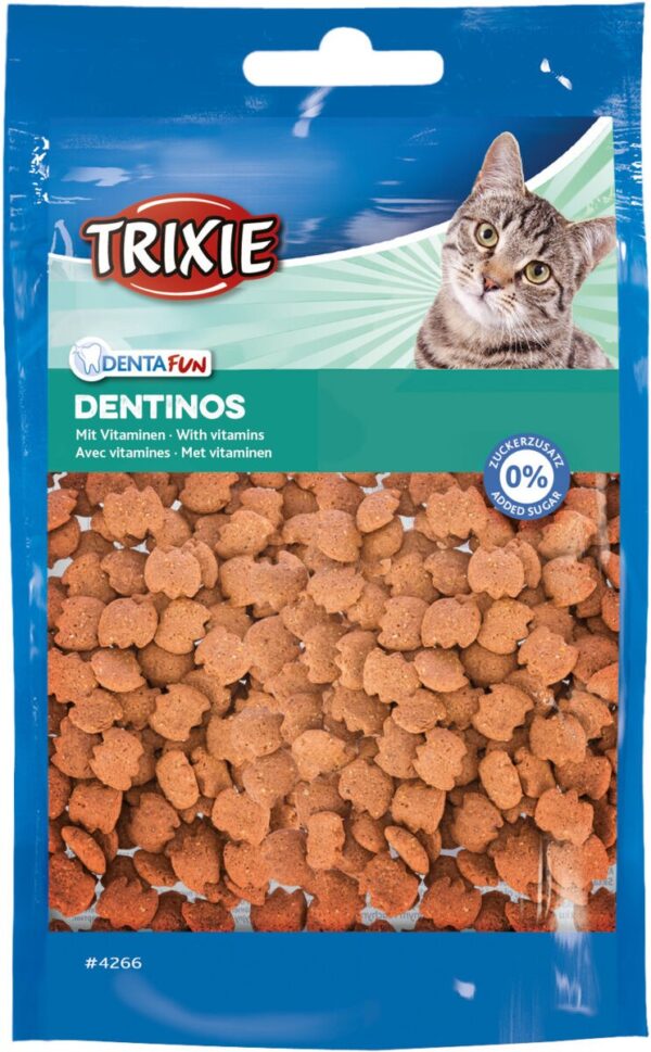 Вітамінізовані ласощі Trixie Denta Fun Dentinos для котів для зубів, 50 г