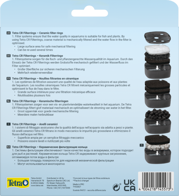 Наповнювач Tetra Filter Rings для зовнішнього фільтра EX, 800 мл (керамічні кільця) - Image 2