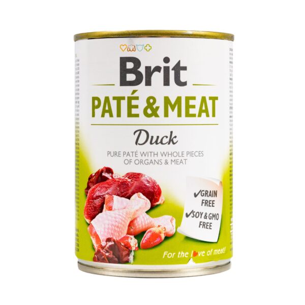 Вологий корм Brit Care Pate & Meat для собак з качкою, 400 г