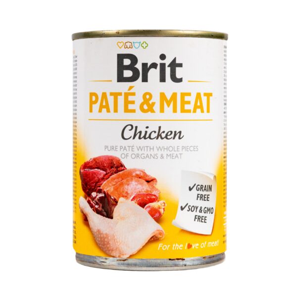 Вологий корм Brit Care Pate & Meat для собак з куркою, 400 г