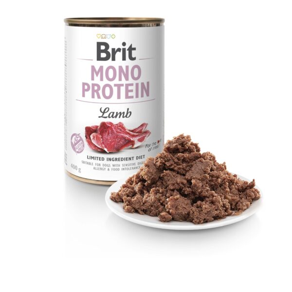 Вологий корм Brit Mono Protein Lamb для собак з ягнятиною, 400 г - Image 2