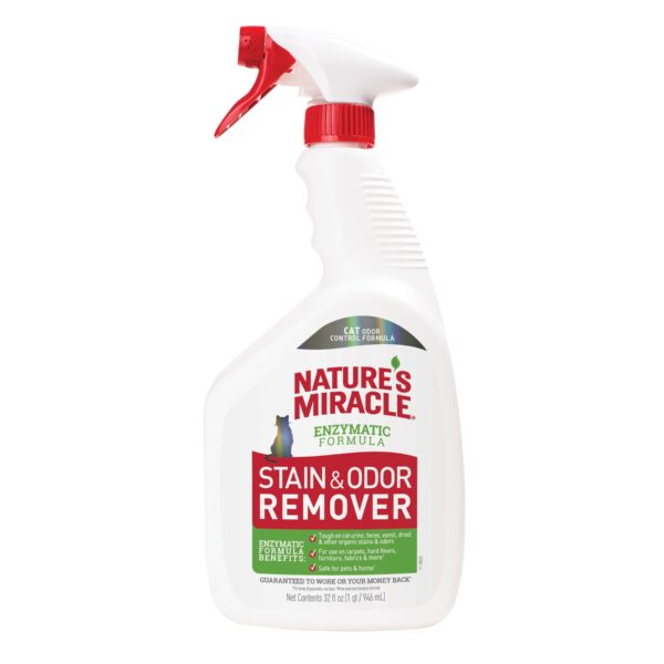 Засіб 8in1 NM Cat Stain&Odor Remover Spray для котів для усунення плям та запахів, 946 мл