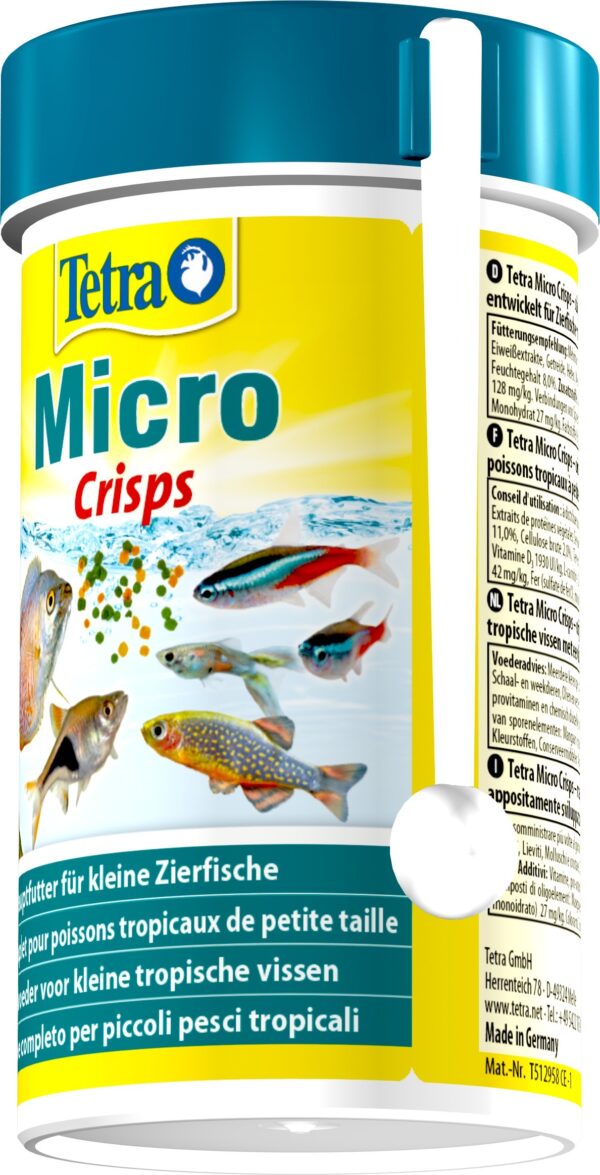 Корм Tetra Micro Crisps для акваріумних дрібних рибок, 100 мл (мікрочіпси) - Image 3