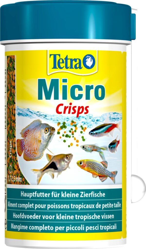 Корм Tetra Micro Crisps для акваріумних дрібних рибок, 100 мл (мікрочіпси)