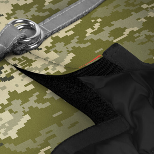 Шлея для собак м'яка WAUDOG Clothes з QR паспортом "Мілітарі" - Image 11