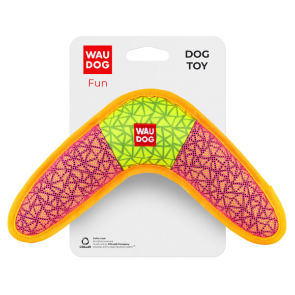Іграшка для собак WAUDOG Fun "Бумеранг",Ш 24 см, Д 14 см, рожевий