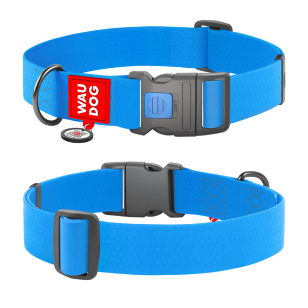 Нашийник для собак водостійкий WAUDOG Waterproof з QR паспортом - пластиковий фастекс - Image 2