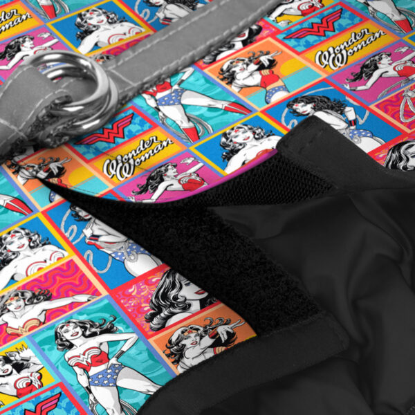 Шлея для собак м'яка WAUDOG Clothes з QR паспортом малюнок "Чудо-жінка комікс" - Image 9