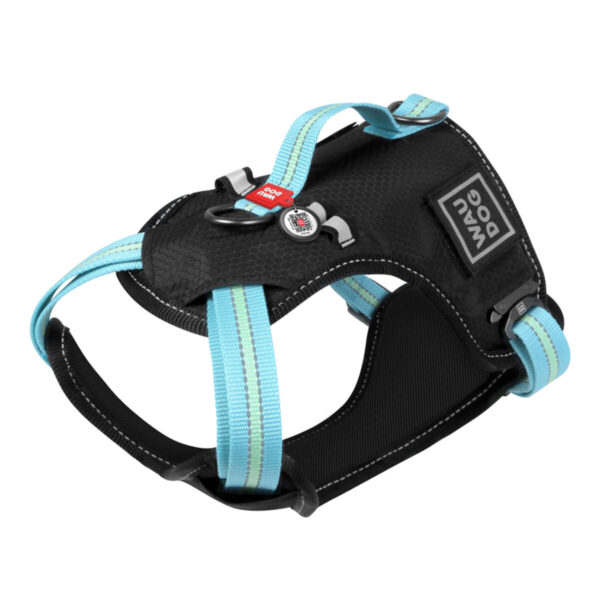Шлея для собак безпечна WAUDOG Nylon з QR паспортом металічна пряжка-фастекс - Image 13