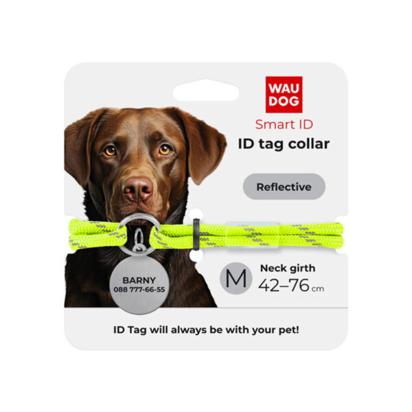 Шнурок для адресника з паракорду WAUDOG Smart ID світловідбиваючий - Image 16